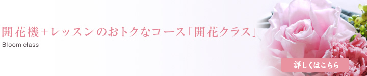 開花機＋レッスンのおトクなコース「開花クラス」